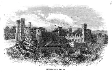 Castillo de Mitchelstown, grabado por D. Small